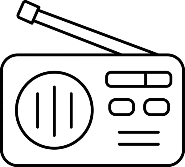 Anten Ses Radyo Simgesi — Stok Vektör