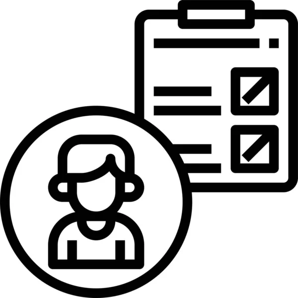 Gedrag Zakelijke Consument Pictogram Grote Lijnen Stijl — Stockvector