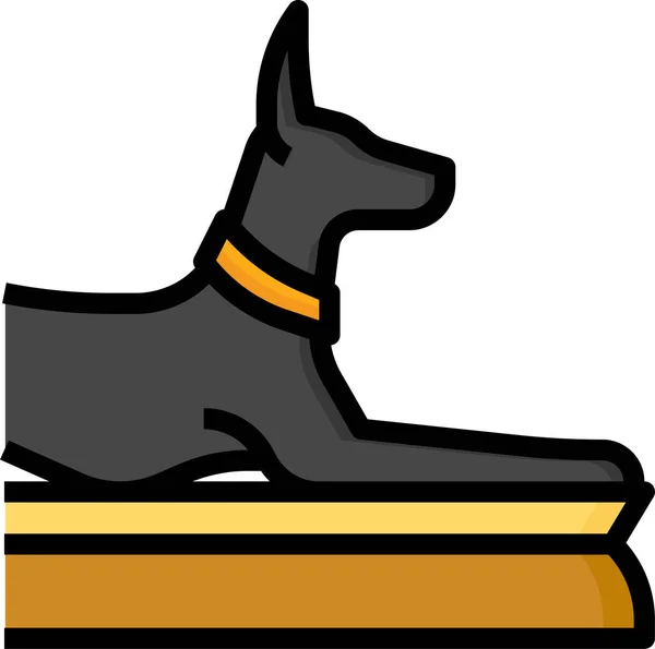 Икона Египетской Собаки — стоковый вектор