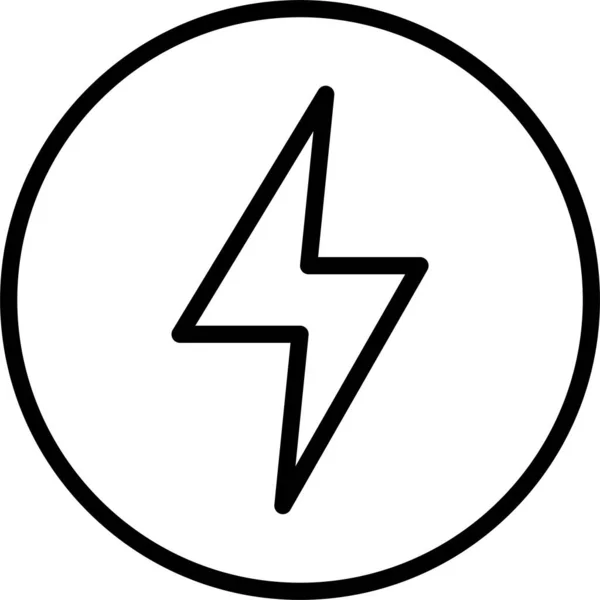 Flash Power Bolt Pictogram — Stockvector