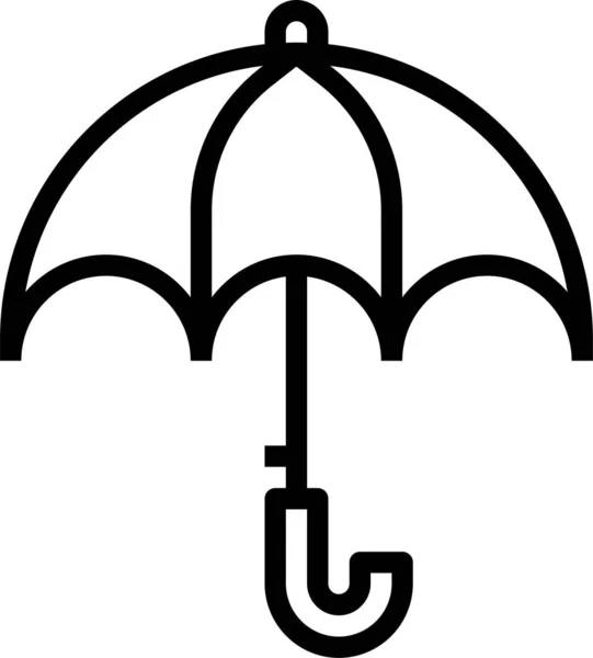 Protection Rain Rainy Icon Outline Style — Stock Vector
