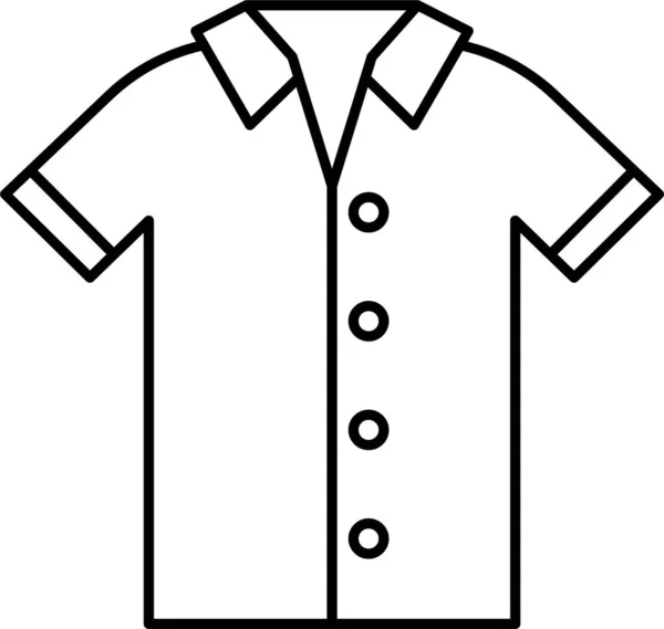 Moda Desgaste Camisa Icono — Archivo Imágenes Vectoriales