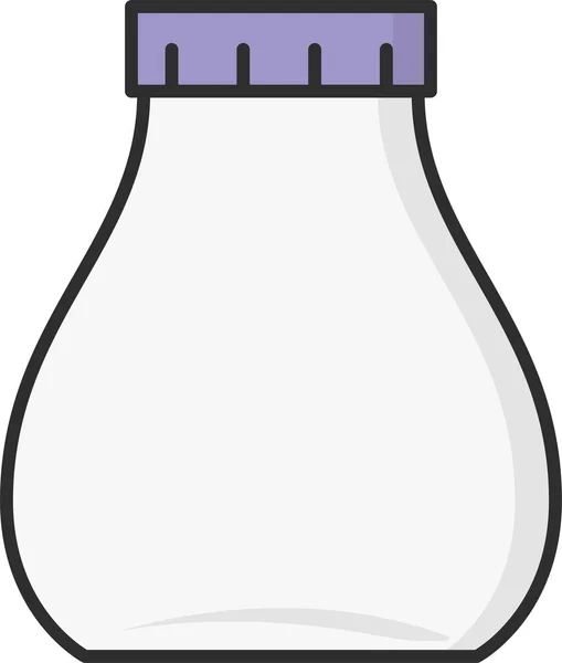 Bottle Bottles Oil Icon Filled Outline Style — Stock Vector