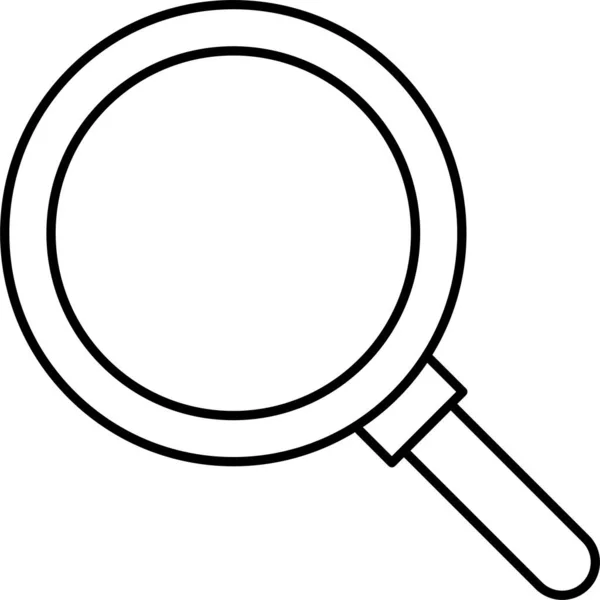 Find Glass Magnifier Icon Outline Style — Stock Vector