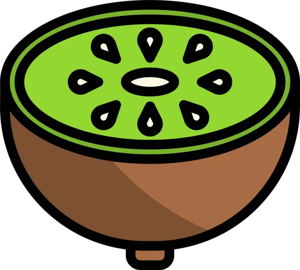 Значок Овочевої Їжі Ківі — стоковий вектор