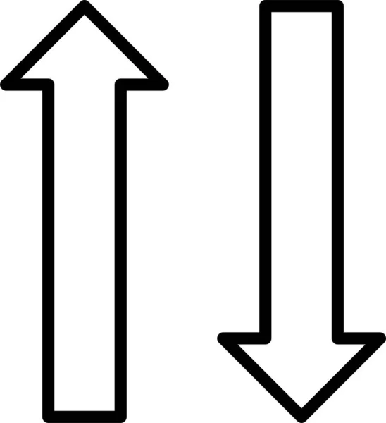 Arrow Download Sign Icon — Stock Vector