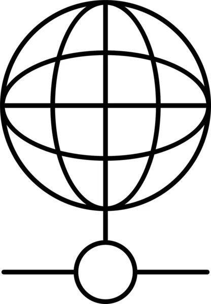 Ikona Globalnego Udostępniania Przeglądarki — Wektor stockowy