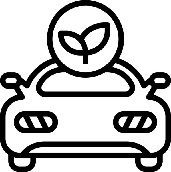 Икона Экологически Чистого Автомобиля — стоковый вектор
