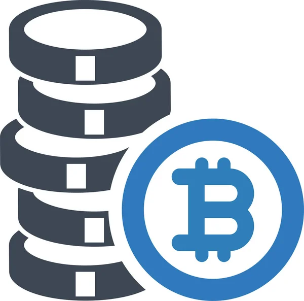Bitcoin Cash Geld Pictogram Solide Stijl — Stockvector