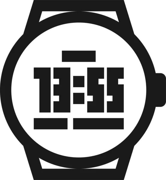 Alarm Clock Interface Icon Outline Style — Stock Vector