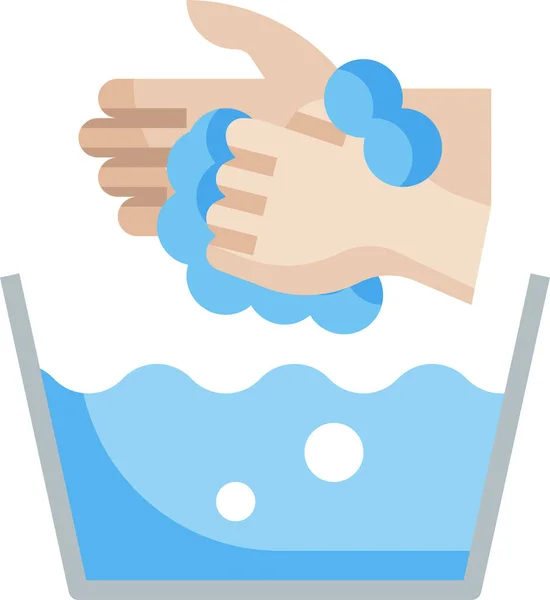 Hand Wash Cleaning Icon — Stock Vector