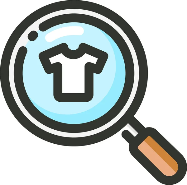 Find Product Search Icon Filled Outline Style — Stock Vector