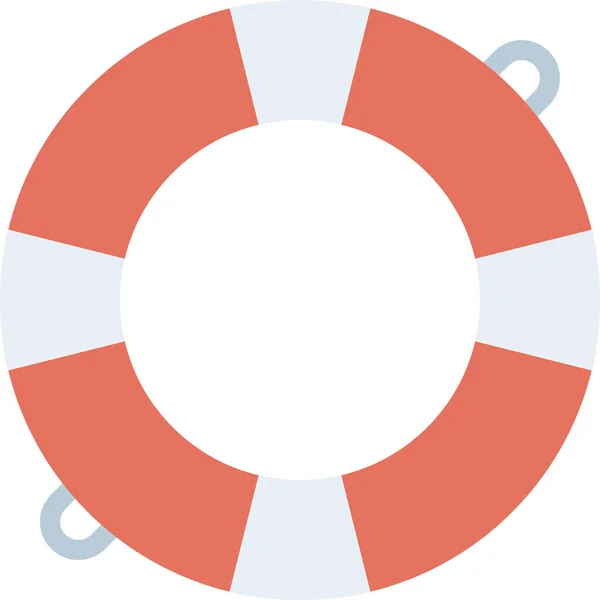 Floating Help Lifebuoy Icon Flat Style — Stock Vector