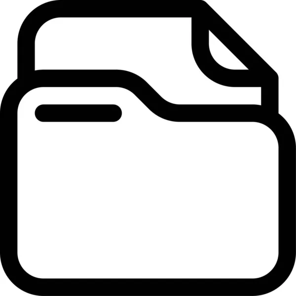 Ramban Dokumen Menjelajahi Ikon Dalam Kategori Folder Berkas - Stok Vektor