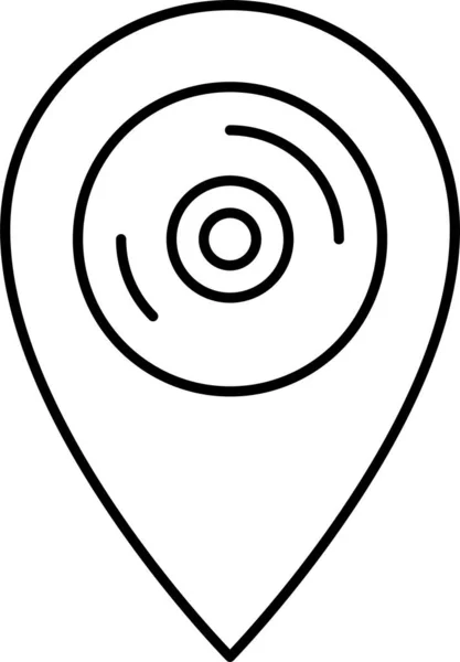 Icono Mapa Pin — Vector de stock