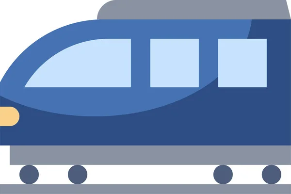 Automobiel Toerisme Trein Pictogram Grote Lijnen — Stockvector