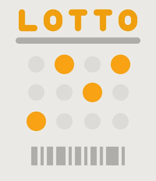 Lotería Lotería Bingo Icono — Vector de stock