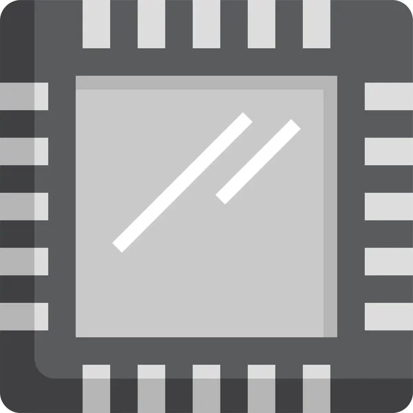 Ikona Obvodu Elektronických Součástí — Stockový vektor