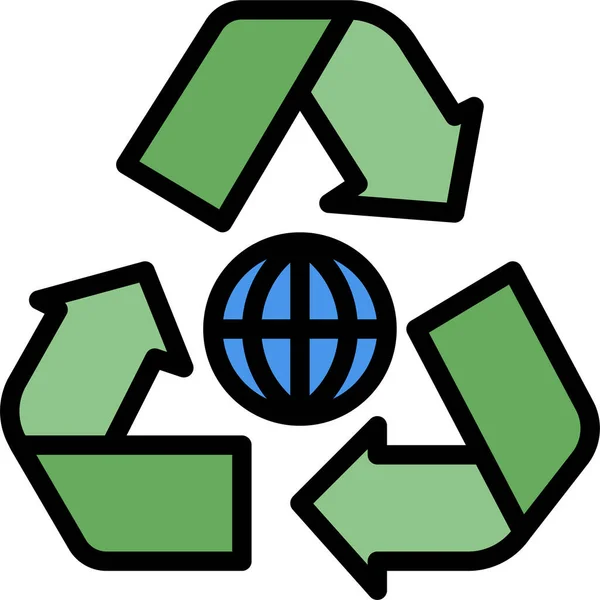 Recycling Recyclingfähiges Symbol — Stockvektor