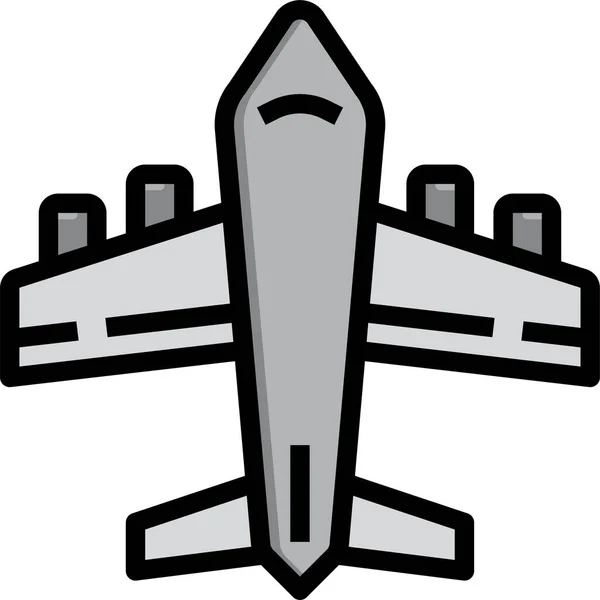 Икона Путешествия Самолете — стоковый вектор