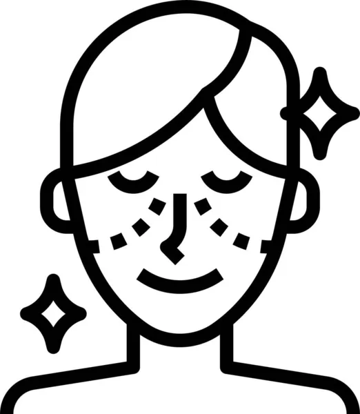 Ikona Obličejových Implantátů — Stockový vektor