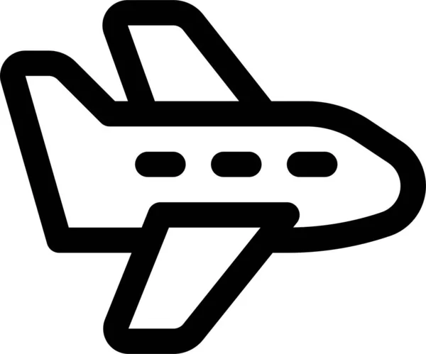 Vliegtuigvliegtuigpictogram — Stockvector