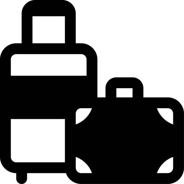 Luggage Baggage Suitcase Icon — Stock Vector