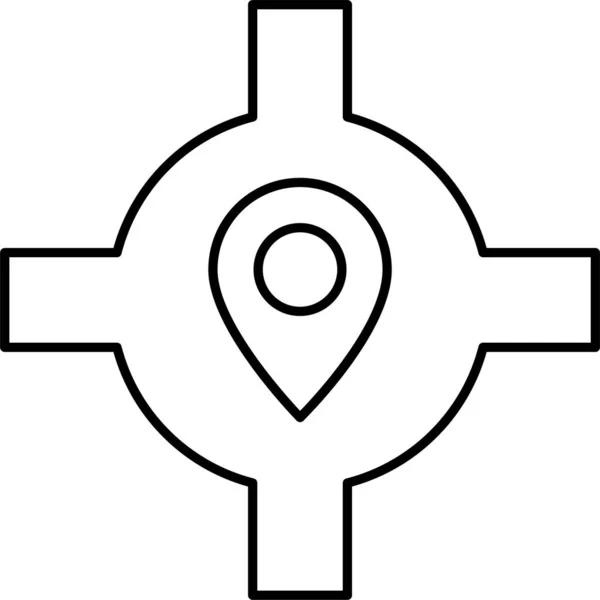 Пин Карта Местоположения — стоковый вектор