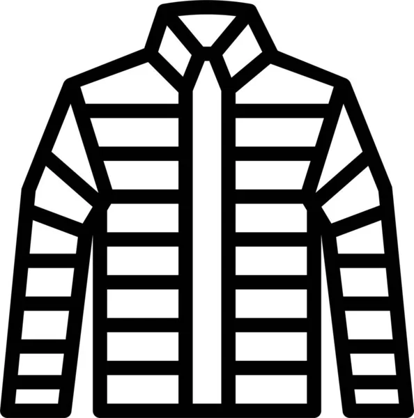 Jacket Fashion Garment Icon — Stock Vector