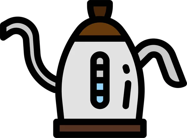 Kaffee Elektrische Elektronik Ikone — Stockvektor