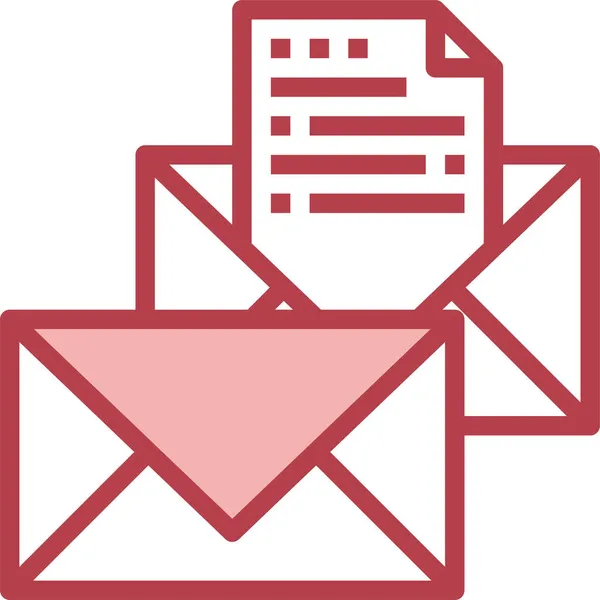 Enveloppe Communication Icône Enveloppes — Image vectorielle