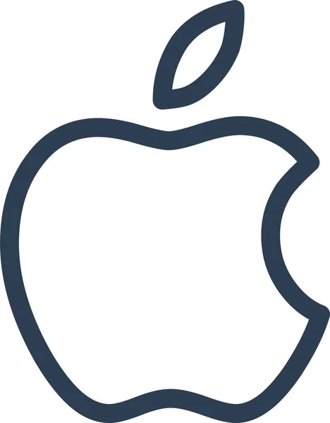 Apple Company Mac Icon Umriss Stil — Stockvektor