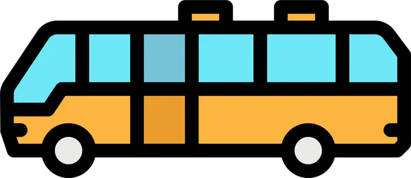 Bus Mini Veřejná Ikona — Stockový vektor