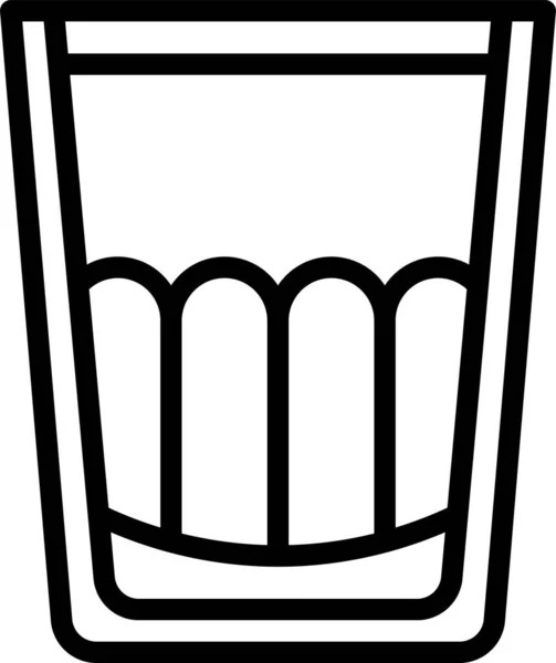 Stenar Glas Whisky Ikon — Stock vektor