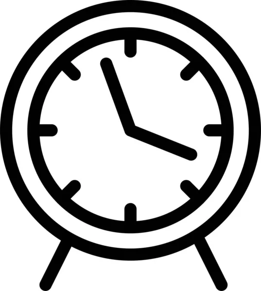 Despertador Reloj Fecha Límite Icono Estilo Del Esquema — Archivo Imágenes Vectoriales