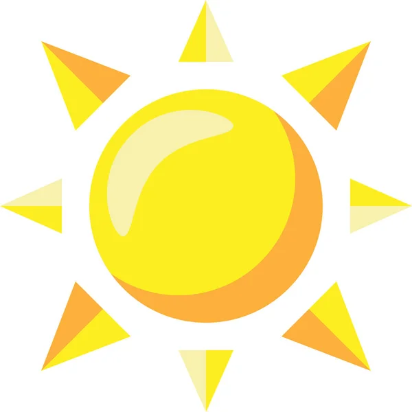 Natura Lato Słoneczny Ikona — Wektor stockowy