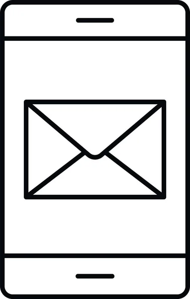 Buzón Mensaje Correo Icono — Vector de stock