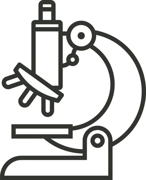 Icono Equipo Laboratorio Análisis Estilo Esquema — Archivo Imágenes Vectoriales