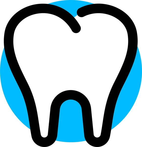 充填牙形图标 轮廓型 — 图库矢量图片