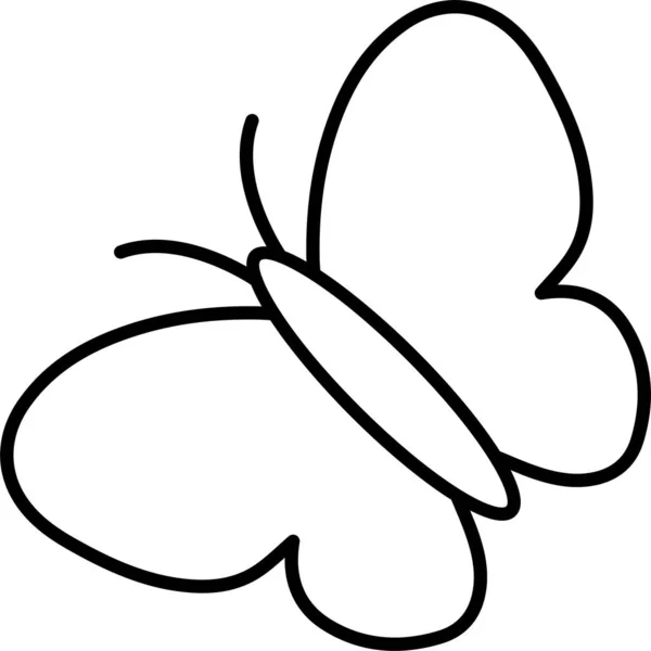 蝴蝶昆虫飞的图标 — 图库矢量图片