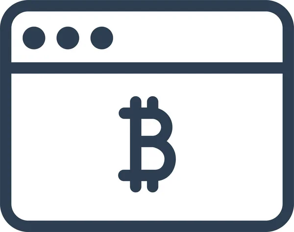 App Anwendung Bitcoin Symbol — Stockvektor