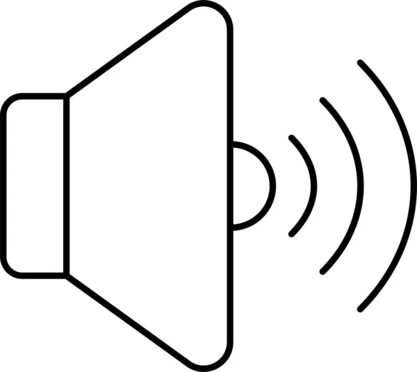 Alto Sonido Icono Audio — Vector de stock