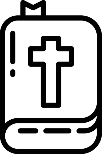 Icona Della Religione Cristiana Biblica Nella Categoria Del Ringraziamento — Vettoriale Stock