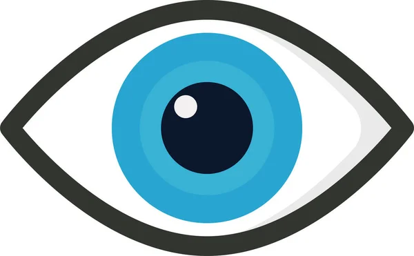 Εικονίδιο Ορατότητας Προβολής Ματιών Στυλ Πλήρους Περιγράμματος — Διανυσματικό Αρχείο
