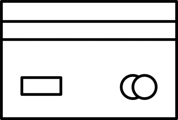 Cartão Débito Atm Ícone — Vetor de Stock