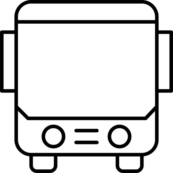 Pictogram Voor Busvervoer — Stockvector