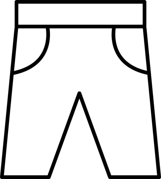 Stoff Jeans Hose Symbol — Stockvektor