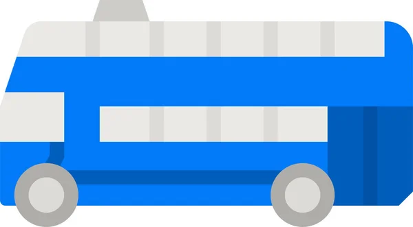 Bus Dubbeldekker Pictogram — Stockvector