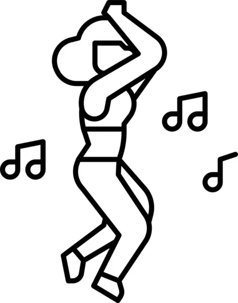 Икона Танцевального Танца — стоковый вектор
