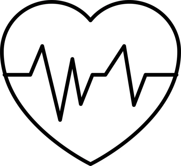 Health Heart Life Icon — Stock Vector